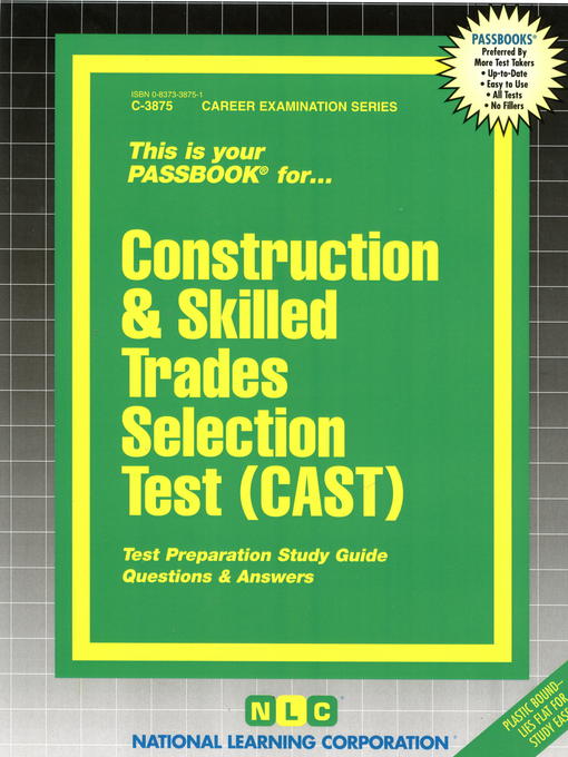 Title details for Construction and Skilled Trades Selection Test (CAST) by National Learning Corporation - Wait list